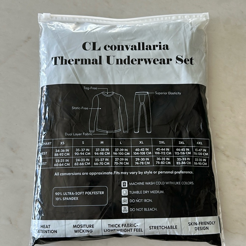 Men’s Small Thermal Underware Set